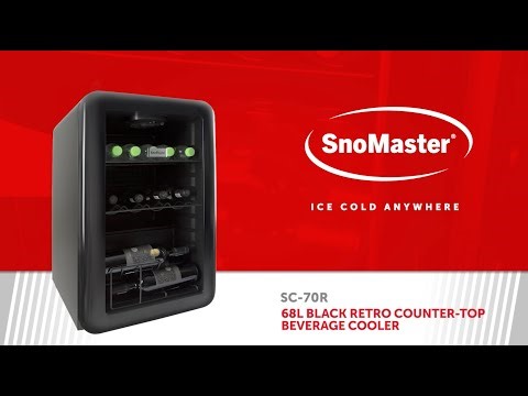SnoMaster SC-70R: 68L Retro Counter-Top Beverage Cooler