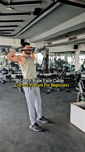 HBfitlife | Rope Face Pullover Exercise Correct Posture For Beginners. Rope face pull is an excellent exercise for rear delts and upper back muscles.... | Instagram