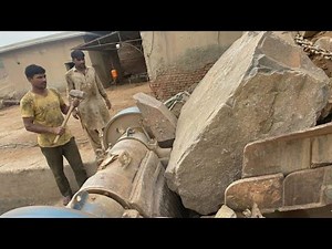 EXTREME Rock Crusher Machine for Construction — Heavy Equipment Crushing Process