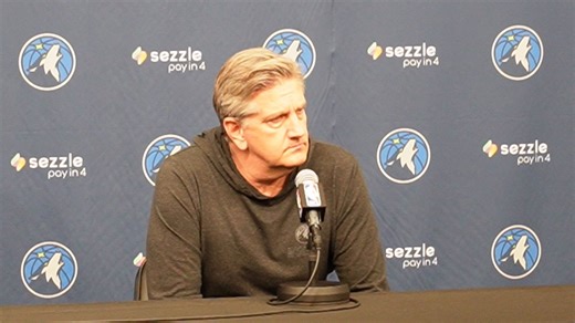 Here's Chris Finch when asked about Anthony Edwards' lingering knee injury."It remains day-to-day, and this is kinda the day-to-day. I don't think there's any great concern for anything longer-term. But we're still in the uncertain phase."