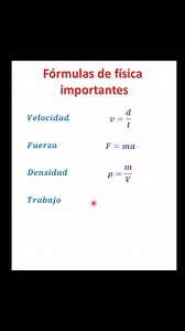 86K views · 709 reactions | Les comparto algunas formulas de importancia en física. | Matik | Facebook