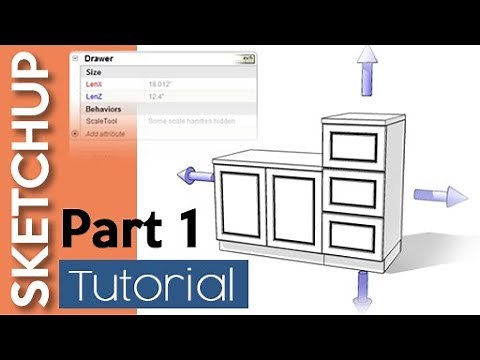 Sketchup DYNAMIC COMPONENTS Kitchen 1/2