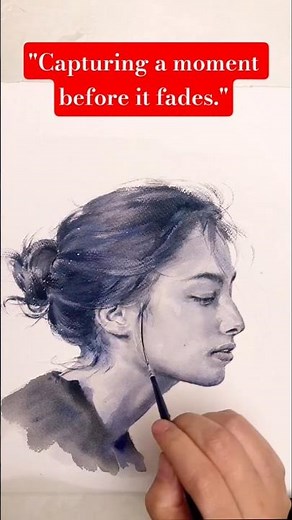 Watercolor Portrait✨ Step-by-Step for Beginners|How To Paint Realistic Skin #shorts #watercolor #art