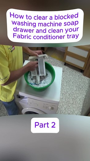 How to Clean a Blocked Washing Machine Soap Drawer