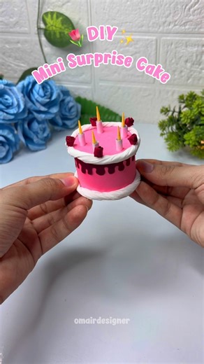 DIY Mini Surprise Cake With Hidden Messages 💌🎂✨