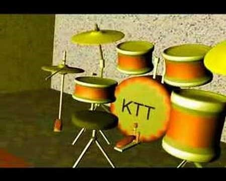 Beginner 3D cartoon drum animation "Practice"