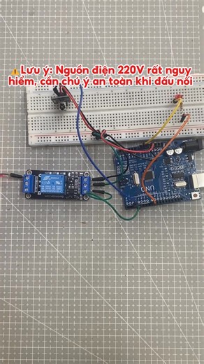 PRJ.09: Bật tắt bóng điện bằng remote hồng ngoại từ Bộ KIT Học Tập Arduino Uno R3 RFID BLK #banlinhkien #arduino #arduinoproject #fypシ #foryou #fyp #diyproject #diy #handmade #xh #xhtiktok | Banlinhkien