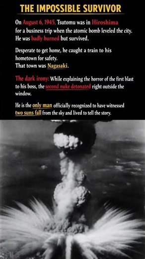 The Man Who Survived Two Atomic Bombs | The Impossible Survivor | Hiroshima & Nagasaki