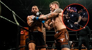 Jon Jones' ‘Dirty Boxing’ show descends into brawl after KO’d fighter punches security guard