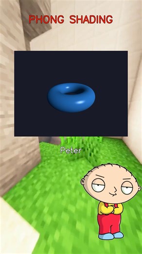 Stewie CS on Instagram: "Phong Shading #familyguy #computerscience #computergraphics #raytracing"