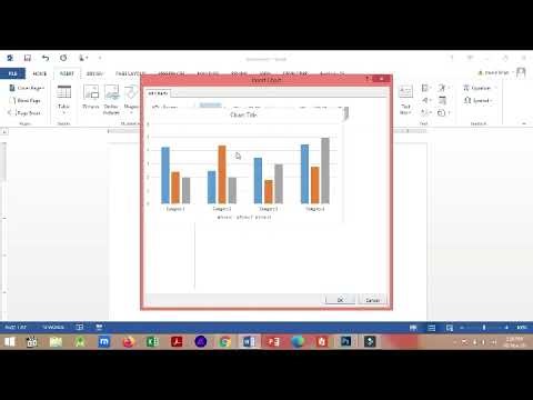 Part 1 - How to Insert a Chart in Microsoft Word Document (MS Word)