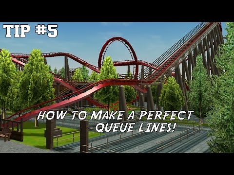 RollerCoaster Tycoon 3 Tips - How to Build Perfect Queue Lines!