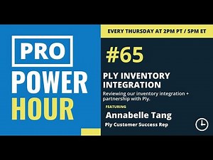 Pro Power Hour: Ply Inventory Integration