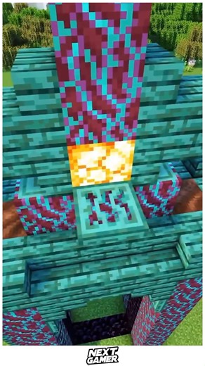 NextGamer on Instagram: "🌟🗡️ Aesthetic Minecraft Sword Portal With Dramatic Structure and Mystical Glow 🌌⚡ Design a towering sword standing upright or embedded in the ground as the portal frame, adding flowing particle effects or lava channels for extra flair. 🕯️🔥 Ideal for creating a cinematic entrance or a heroic landmark in your Minecraft world! #MinecraftBuilds #PortalDesign #AestheticMinecraft #FantasyBuild #CreativeMinecraft #EpicBuild"