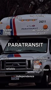 Everyone deserves the freedom to get where they need — and that’s what Paratransit is all about. 🚍 Paratransit is UTA’s accessible, door-to-door ride service designed for riders who need extra support to travel independently. Whether it’s scheduling ahead, getting curb-to-curb assistance, or having a ride that’s tailored to your needs, Paratransit helps make every trip easier, safer, and more flexible. This service is part of UTA’s commitment to rides for all, giving riders the freedom to trave