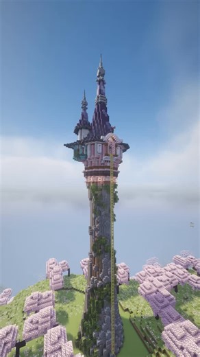monnie37 on Instagram: "Minecraft Tutorial | Princess Tower 👸🏼 #minecraft"