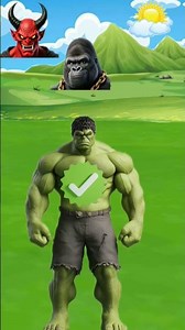 Hulk Head Challenge 😱 Which One Is Correct? 💚
