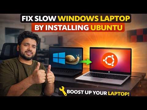 Fix Slow WINDOWS Laptops by installing UBUNTU 🔥 Step by Step Guide #Windows11 #Ubuntu #Laptop