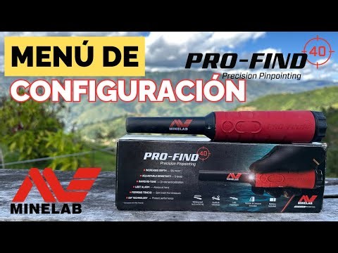Menú de Configuración del Detector Minelab PinPointer Profind 40 @minelablatam #detexpertlatam 