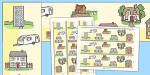 Houses and Homes Display Borders