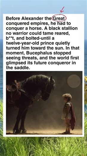 Afraid of a Shadow: The Hidden Secret Behind Alexander’s Great Horse #shorts #facts #history