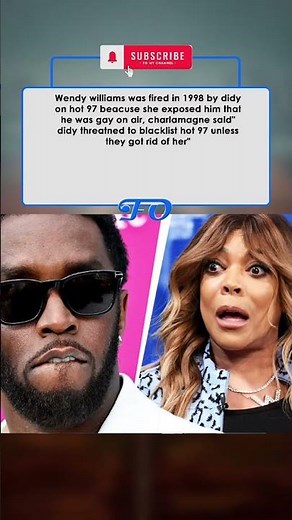 Wendy Williams Claims Diddy Got Her Fired from Hot 97 in 1998 — Charlamagne Says He Threatened #fyp