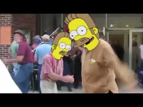 The Simpsons - FXX Flanders Diddly Dancing Bumper (2014)