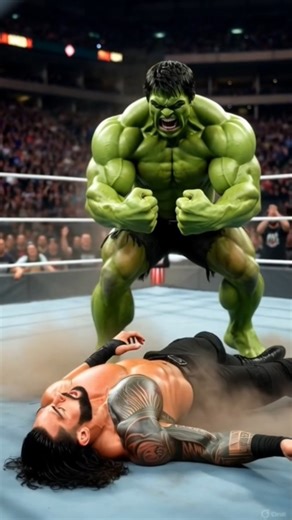 Roman Reigns vs Hulk 😱 | SmackDown Turns Into a Nightmare😱🧟‍♂️#romanreigns#hulk#shorts