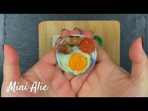 Mini English Breakfast 英式早餐 Mini Cooking Show | 迷你廚房 | ミニクッキング | Miniature Cooking Real Food