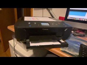 Canon Pixma MG6620 All-In-One Inkjet Printer WiFi Wifi Working & Ink Demo Video