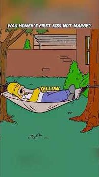 Was Homer's first kiss not Marge? #thesimpsons #simpsons #cartoon #animation