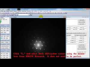 Real-time electron diffraction analysis