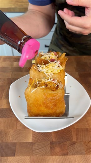 2.7M views · 26K reactions | Pancake pockets 丹 #easyrecipe #cooking #recipes #breakfastideas | Kyle Istook | Facebook