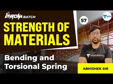 Bending and Torsional Spring | L : 57 | SOM | GATE 2022 | Civil Engineering