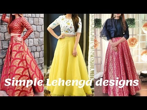 Latest Lehenga Crop top Designs | Simple Crop Top Lehenga Designs