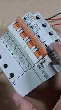 Testing RCCB #electrical #electric #experiment #rccb