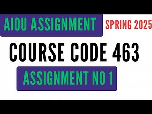 AIOU Code 463 Solved Assignment No 1 | Spring 2025 | Fundamentals of Business