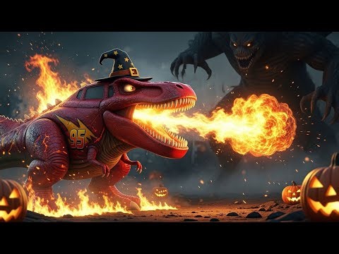 🦖 T Rex McQueen Evolution — From Egg to Rampage, Velociraptor Lair Destroyed!