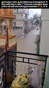 32 reactions · 3 comments | ⚠️Weather Alert⚠️ for Bidarans in Bangalore Stay safe! Heavy rain ☔️ forecast continues. Hope you're all safe and taking precautions ❣️ #bidar #rainbow #bangalore #rainbangalore️☔️ | BIDAR Update | Facebook