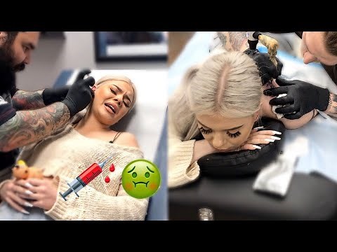 8 PIERCINGS AND A NEW TATTOO IN ONE DAY!