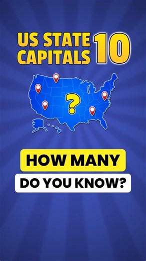 Can You Name This State Capital? 🎯 #StateCapitals #GeographyQuiz #TriviaChallenge #shorts #quiz