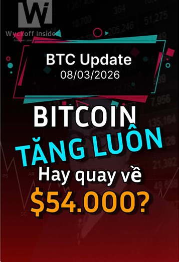 Trả lời @Hoàng Bitcoin tng luôn hay quay về 54k ? #bitcoin #btc #crypto #eth #wyckoff_insider