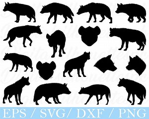 Hyena Svg, Hyena Silhouette, Dxf, Png - Etsy Canada