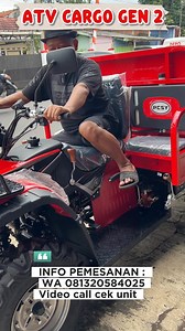 ATV CARGO GEN 2 TOKO MINI TRAIL & ATV"MENY MINI MOTO"JL MAYJEN LILI KUSUMA - SUMANDING WETANKOTA BANJAR - JAWA BARATCara pemesanan unit 1. Video call cek Barang2 . Kirim Alamat Pengiriman3. Lakukan pembayaran Hanya ke Rekening An Agus Setiawan baik BCA , BRI atau BNI 4. Nantikan Resi bukti kirim dari kita dan Video proses pengiriman kita upload ke meny mini moto youtube channelUntuk Pembayaran Hanya ke Rekening BANK BCA 1380170945BANK BNI 1785435362BANK BRI 016 201 054 630 506An. AGUS SETIAWANAD