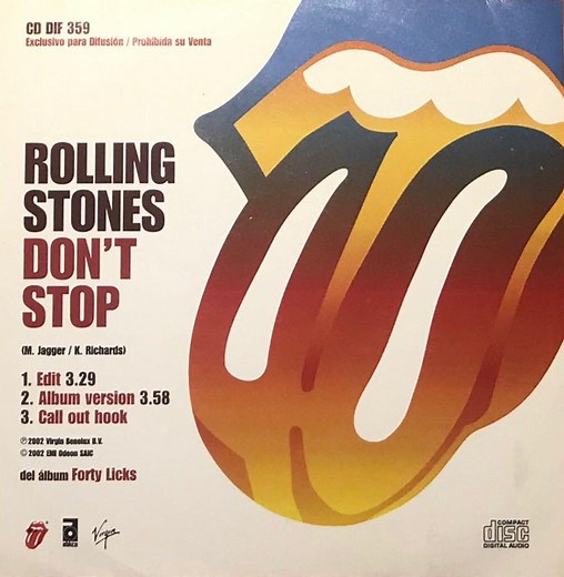 The Rolling Stones – Don't Stop (2002, CD)