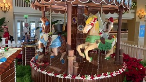 8.1K views · 450 reactions | As beautiful as the gingerbread carousel is at Disney’s Beach Club, imagine how wonderful the lobby smells as the scent of a giant fresh baked gingerbread cookie fills the air!❤️☃️ #disneyholidays Walt Disney World | The Kingdom Insider | Facebook