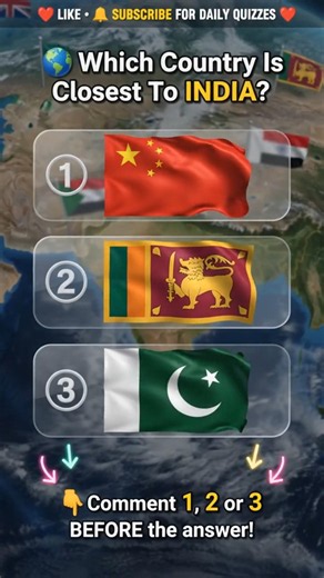 Which Country Is Closest to India? 🇮🇳🌍 (99% Get It Wrong!) #Shorts
