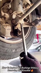 How To Replace Car Bushings Without Removing The Knuckle! 🔥#shorts #mechanic #automobile