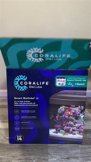 Coralife Products on Instagram: "Join us as we watch @rachelsreef set up her new Coralife SMART BioCube Jr. !! ✨🎉🤩 LINK IN BIO to shop now! #BioCube #NanoReef #NanoTank #SaltwaterAquarium #SaltwaterFish #Saltwater #SmartLights #AppEnabled"