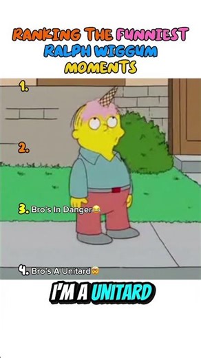 Ranking Ralph Wiggum Funniest Moments🤯